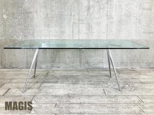 MAGIS /マジス 　バゲット ダイニングテーブル W2050 　クリアガラストップ　ロナン & エルワン・ブルレック