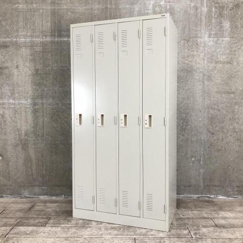 【中古】LKシリーズ  プラス（PLUS） 4人用更衣ロッカー