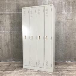 【シンプルでスタンダードな更衣ロッカー!移転や増員を検討されている方にオススメ!】■プラス(PLUS)製 LKシリーズ 4人用更衣ロッカー W900×D515㎜ ■ニューグレー ■シリンダー鍵【弊社使用欄:A01040667】【KN】