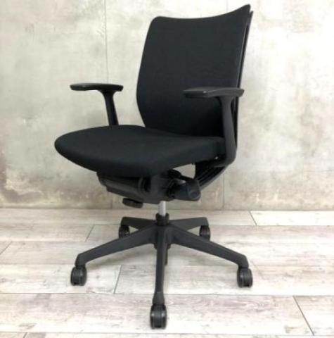 【中古】ヴィスコンテチェア CWJ6ZA FAR9 オカムラ（okamura） 肘付ローバックチェア
