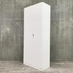 【豊富な収納スペースでオフィス書類をスッキリ整理！】■イトーキ(ITOKI)製　シンライン(THIN LINE)シリーズ　両開き書庫　ハイキャビネット　H2150㎜　■シリンダー錠　■ホワイト