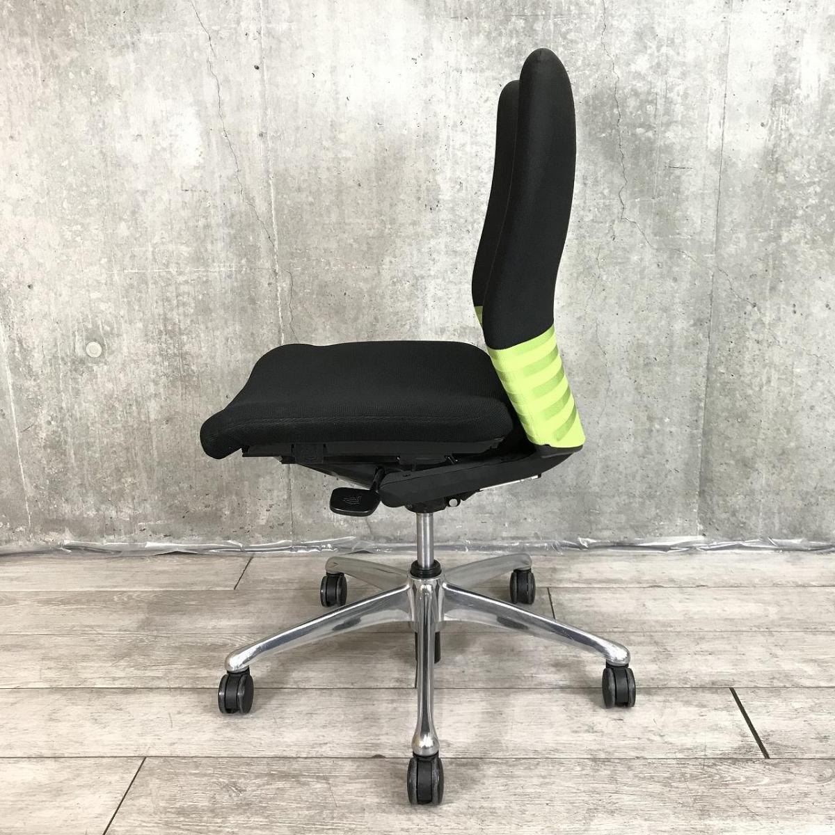 中古】フィーゴチェア CJ33BR FAM6 オカムラ/okamura 肘無ミドルバック