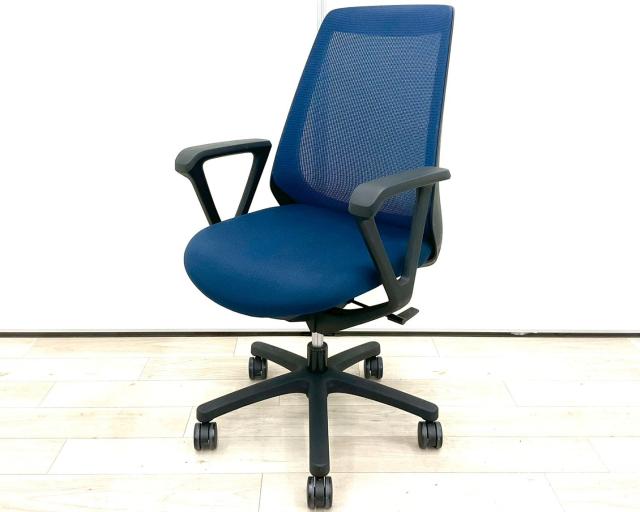 【中古】ノナ KZ-330PV-T1B2 イトーキ（ITOKI） 肘付ハイバックチェア