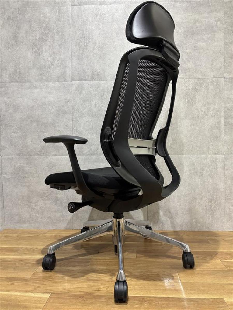 中古】シルフィーメッシュ オカムラ/okamura 肘付ハイバックチェア