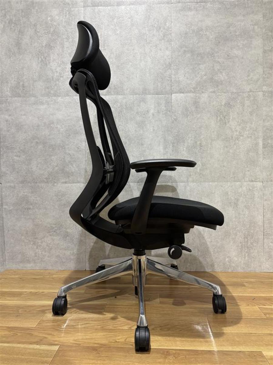 中古】シルフィーメッシュ オカムラ/okamura 肘付ハイバックチェア