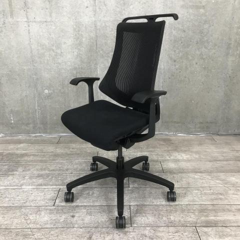 【中古】エフメッシュ  イトーキ（ITOKI） 肘付ハイバックチェア