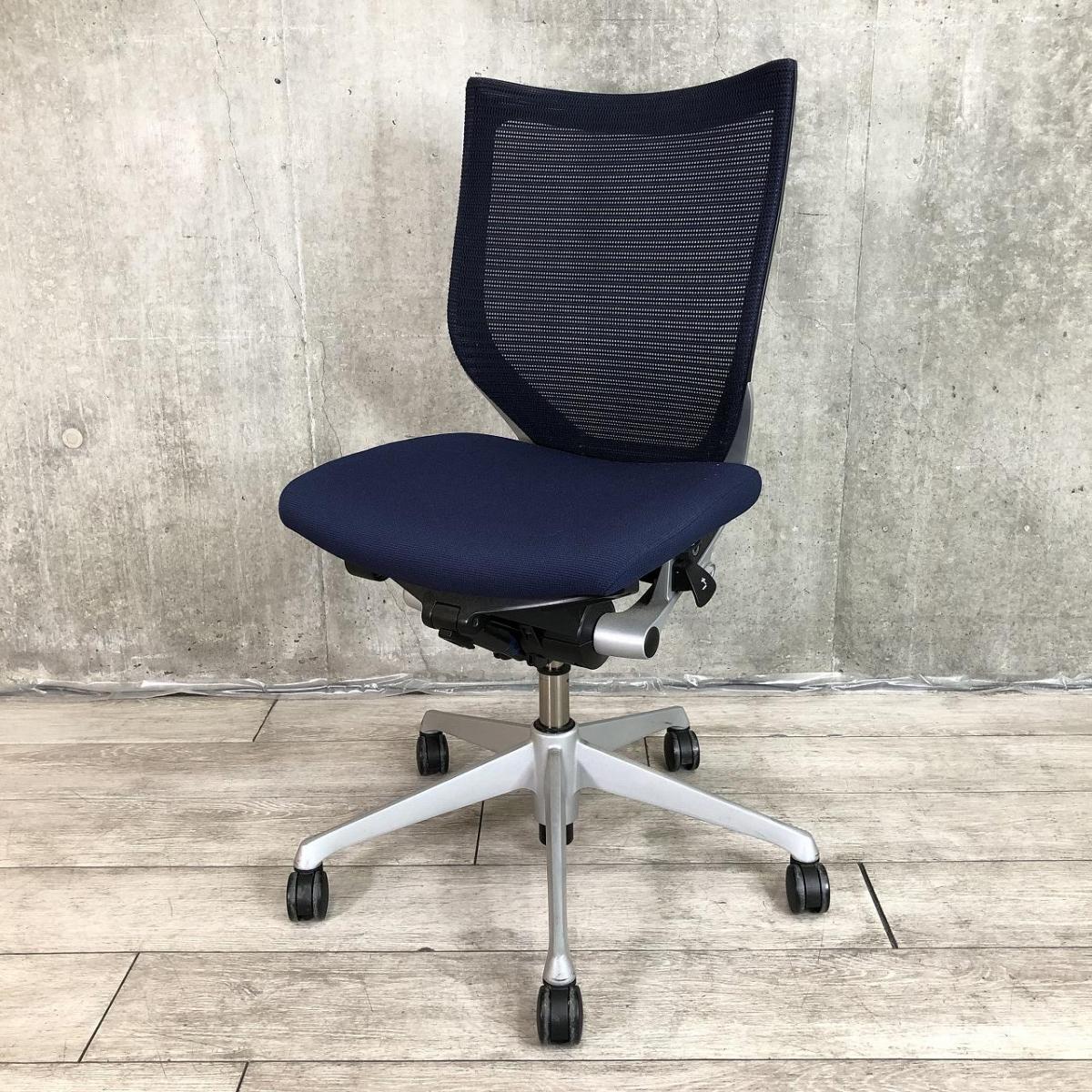 【ベストなポジションが得られる先進設計！長時間の着座でも疲れにくいサポート感！】■オカムラ（okamura）製　バロンチェア（Baron）　肘無し　ローバック　背面メッシュ　■ダークブルー ×ブラックシェル 【弊社使用欄：A01048172】
                        バロンチェア
                                    中古
            