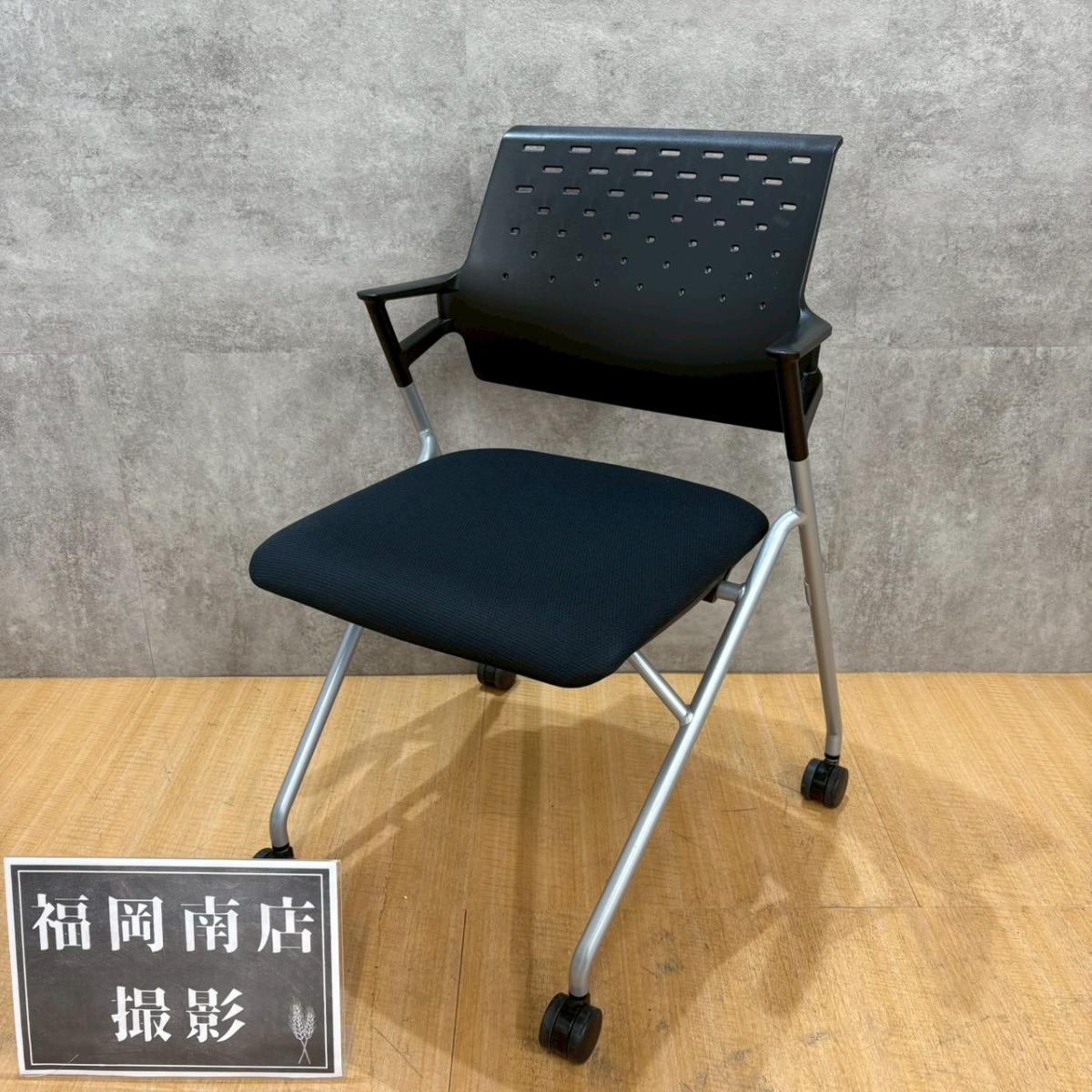 【南】コクヨ製のミーティングチェア【ピエガ/ブラック】が入荷しました！　＊良品を格安で！「オフィスバスターズ福岡南店」は、福岡を拠点として、全国へ中古オフィス用品・オフィス家具を提供しております。
                        ピエガ
                                    中古
            