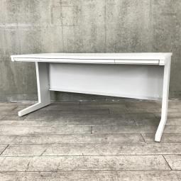 イナバ　デュエナ　平机　ホワイト　広々使えるW1600サイズ　センター引き出し付きで小物の収納可能【愛知・名古屋・豊田・静岡・浜松】