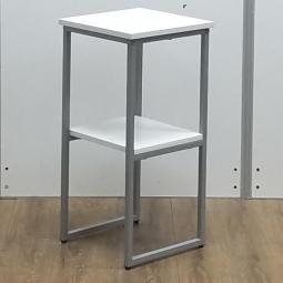 ★ホワイト　W350xD350xH700サイズ　角型　フレキシブルに使える！　電話台やアルコール消毒液スタンドとしても！　テレホンスタンド　電話台！！