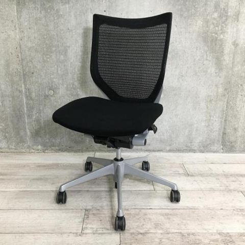 【中古】バロンチェア CP83DR　2494 オカムラ（okamura） 肘無ローバックチェア