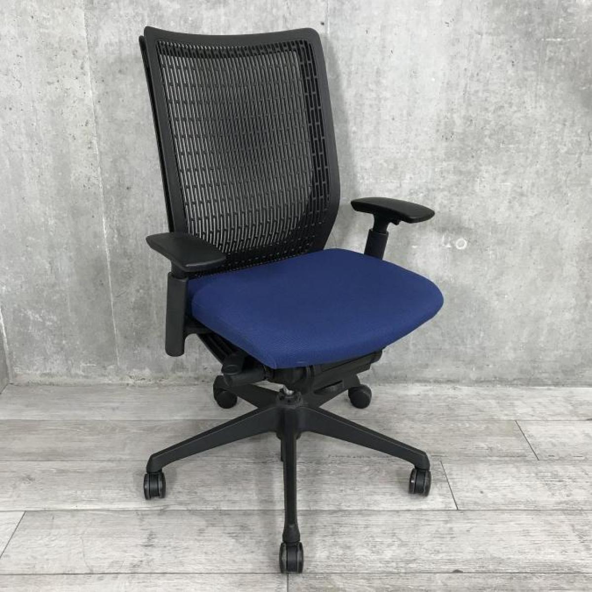 中古】ヴィスコンテチェア オカムラ/okamura 肘付ハイバックチェア