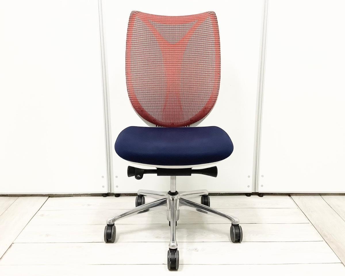 中古】サブリナ C833BW 6544 オカムラ/okamura 肘無ハイバックチェア