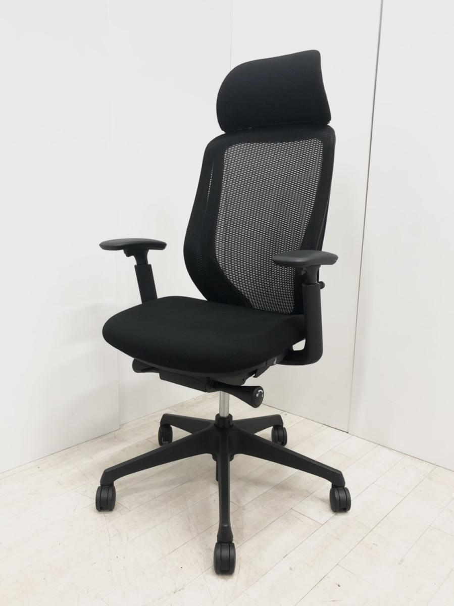 中古】シルフィーメッシュ オカムラ/okamura 肘付ハイバックチェア