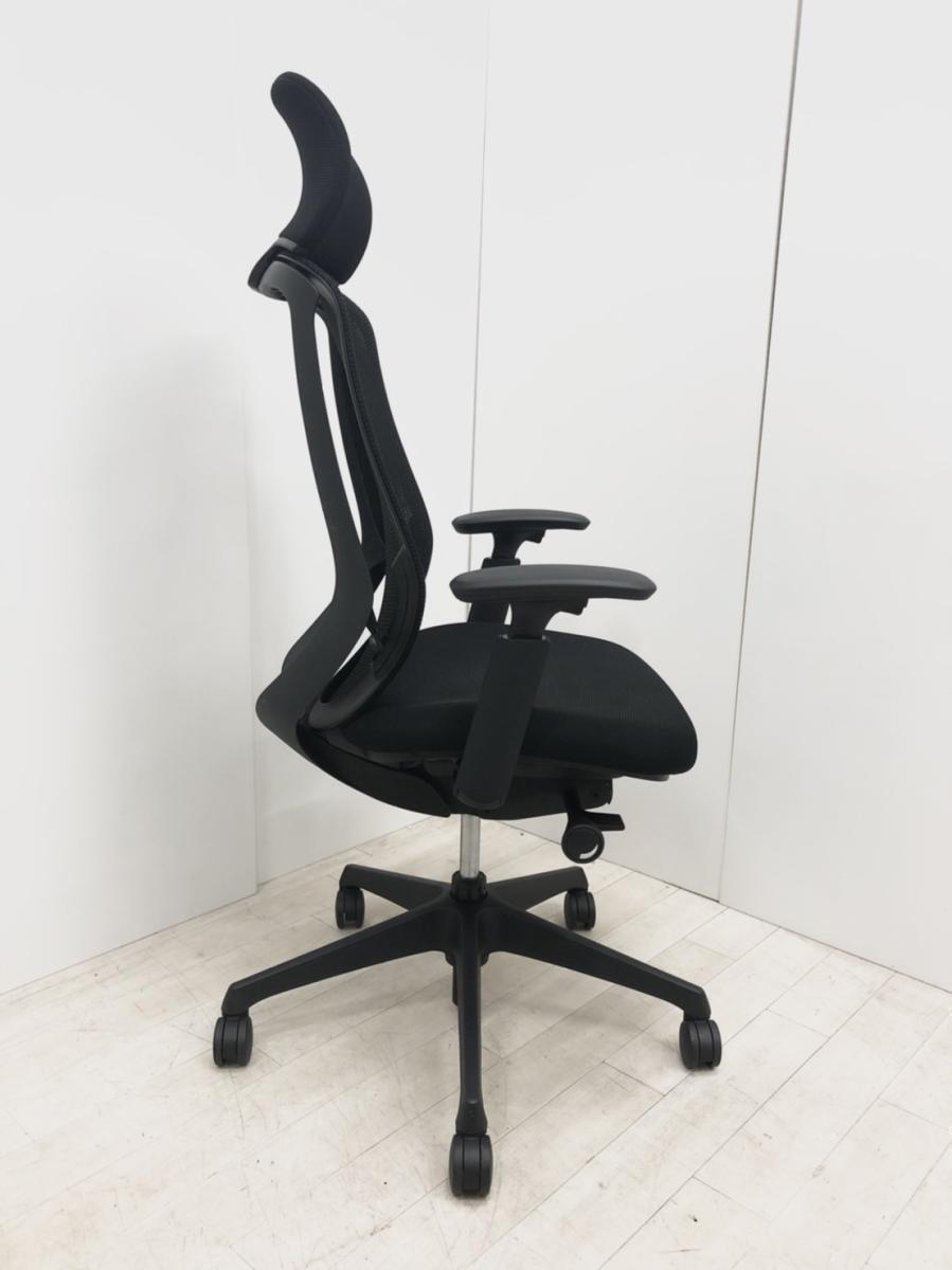 bn　オカムラ　シルフィーチェア　前傾機能　ハイバック　メッシュタイプ　中古 中古】シルフィーメッシュ オカムラ/okamura 肘付ハイバックチェア