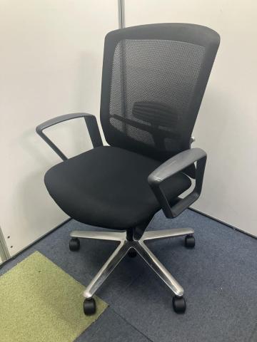 【中古】レジアチェア RA-30M ウチダ（UCHIDA) 肘付ハイバックチェア