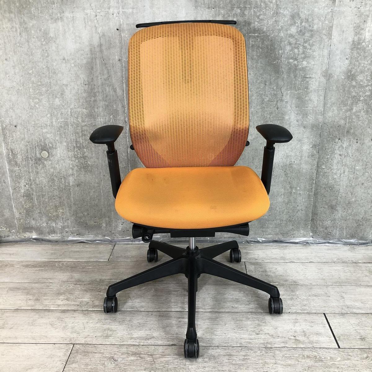 中古】シルフィーメッシュ C686XR FMR8 オカムラ/okamura 肘付