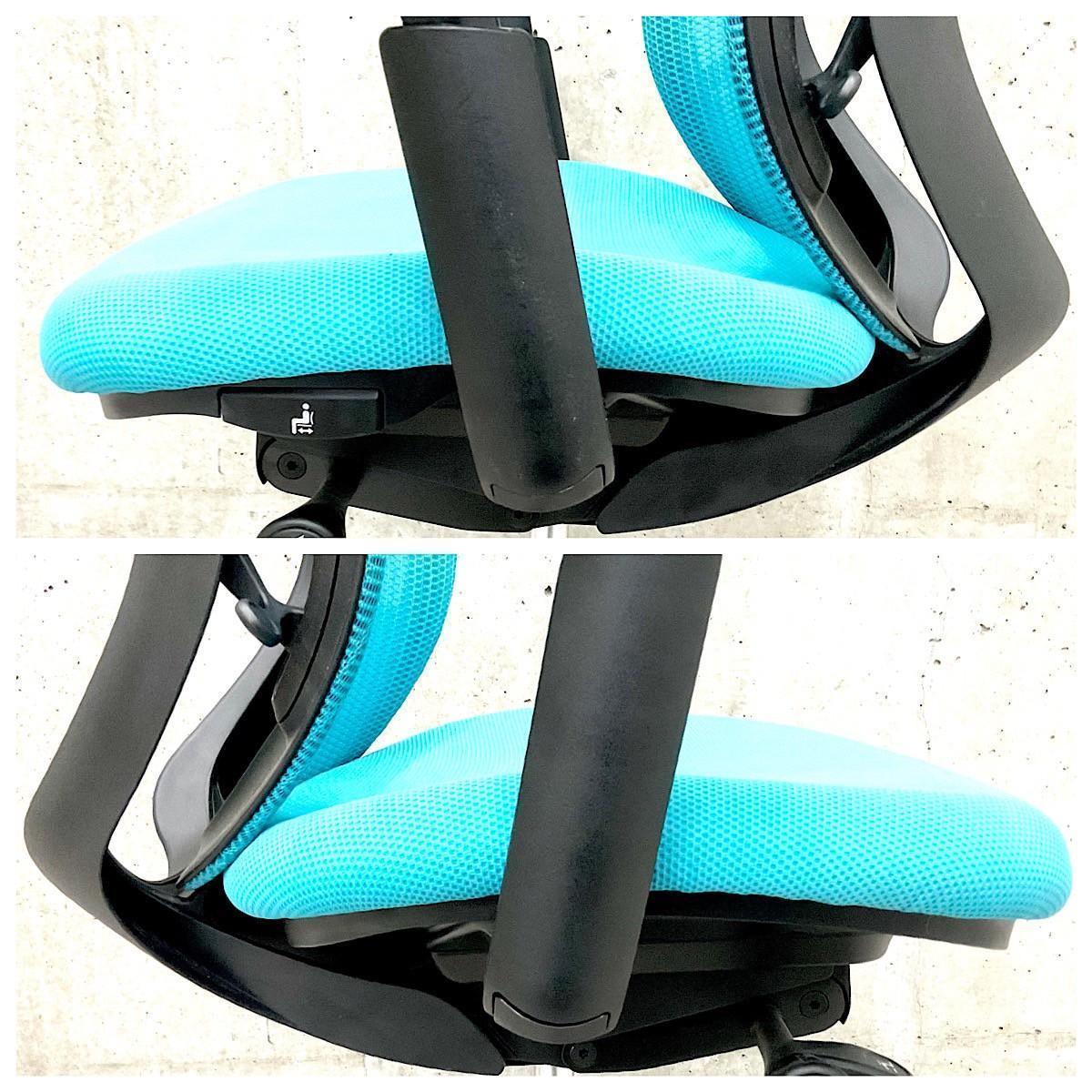 中古】シルフィーメッシュ オカムラ/okamura 肘付ハイバックチェア