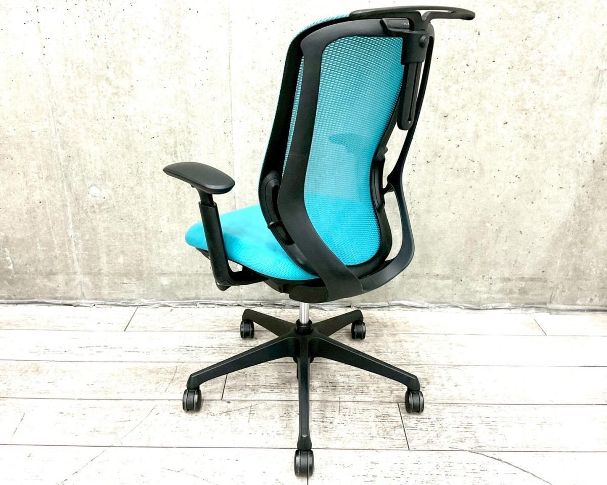 中古】シルフィーメッシュ オカムラ/okamura 肘付ハイバックチェア