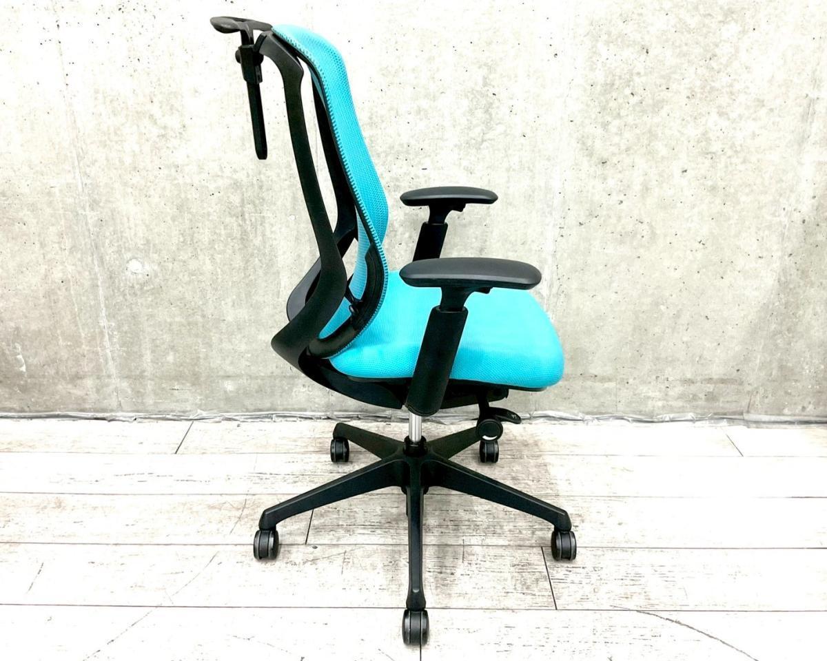 中古】シルフィーメッシュ オカムラ/okamura 肘付ハイバックチェア