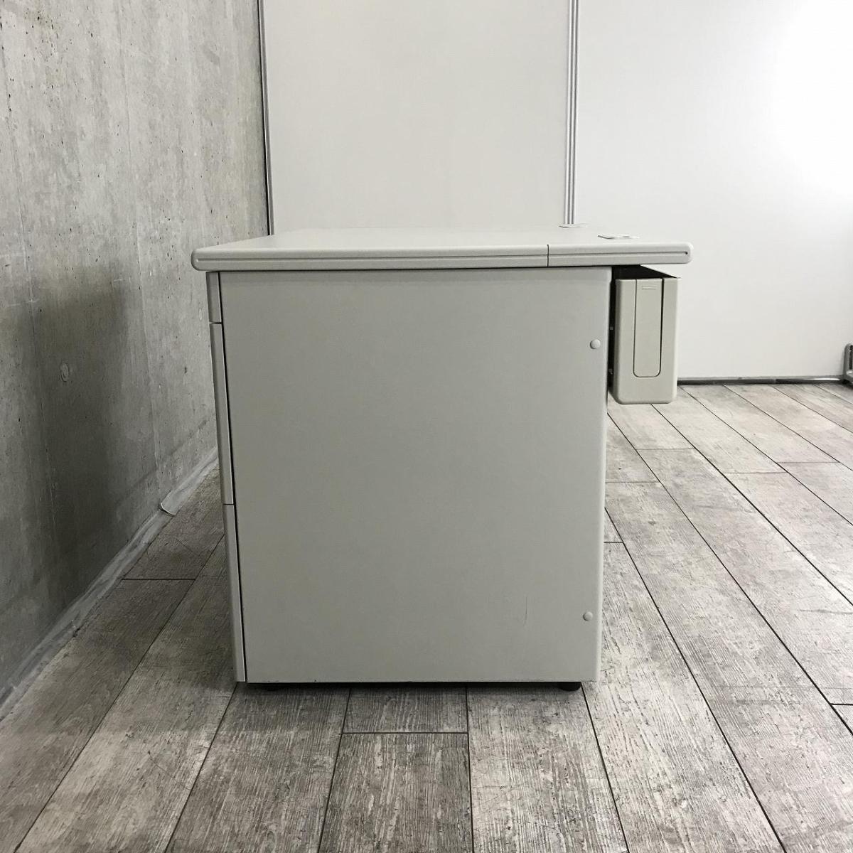 中古】LA LA-NT107 LGY プラス/PLUS 片袖机 565837 - 中古オフィス家具