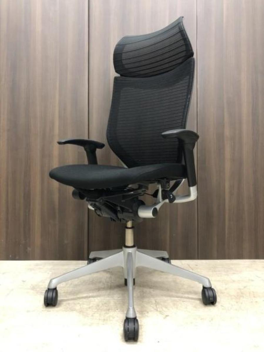 【オフィスの執務室、会議室におすすめ！】■オカムラ（okamura）製　バロン（Baron）チェア　肘付き　ハイバック　■背メッシュ・座面クッション　■可動肘　■ヘッドレスト付き　■ブラック【硬めの座面が大人気！国産メッシュチェアの代表格！】
                        バロンチェア
                                    中古
            