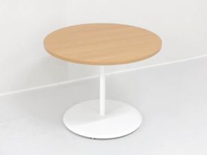【遠方倉庫在庫品】■Okamura/オカムラ　■シリーズ：アルトリビング　■天板・木目調　■ベース/ホワイト　■アルトリビング　■丸テーブル　■サイズ(W900D900H700)　■オススメ/人気/定番商品【RA】