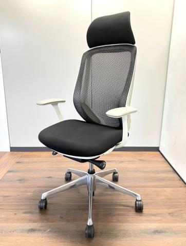 【中古】シルフィーメッシュ  オカムラ（okamura） 肘付ハイバックチェア