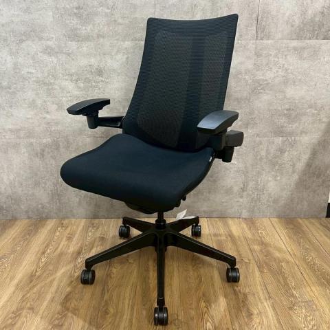 【中古】アクト メッシュ 樹脂 KG-477JB-T1T1 イトーキ（ITOKI） 肘付ハイバックチェア