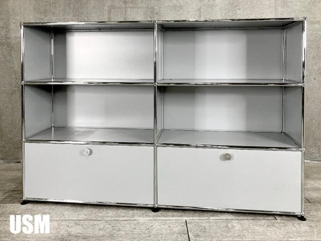 USMハラー　2連3段キャビネット　マッドシルバー　D350　OPOPDD