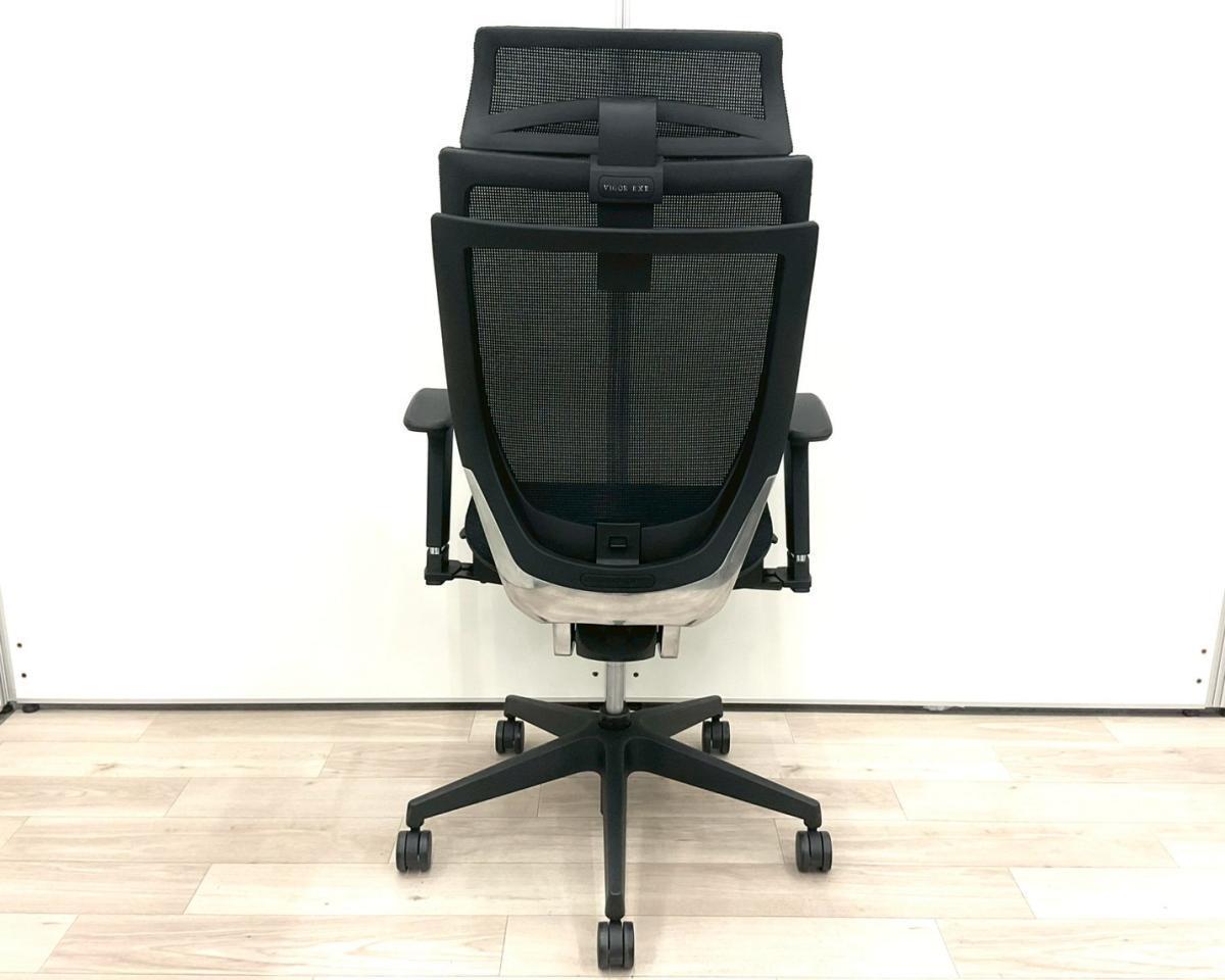 中古】VIGOR VIG-P50H1-MM BK アイリスチトセ 肘付ハイバックチェア