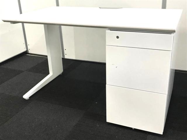 【中古】プロユニット  オカムラ（okamura） 片袖机