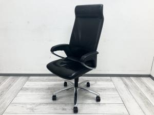 【訳アリ】【現物写真】本革の質感が映える重厚感あるエグゼクティブチェア #岐阜市 #大垣市 #多治見市 #羽島市 #名古屋市 #三重県