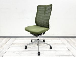 【メッシュチェア】【背もたれ小さい穴があるためお値段お安くなっております】落ち着いたグリーンが映える高機能OAチェア#静岡市（葵区） #浜松市（中区） #富士市 #沼津市 #三島市