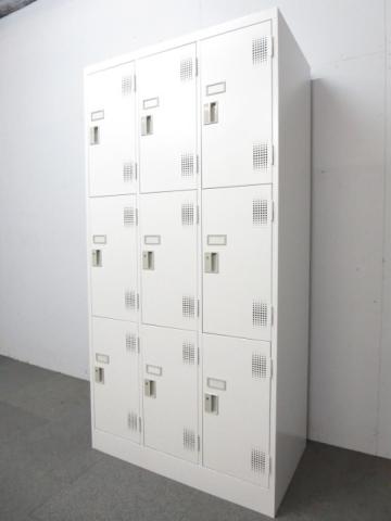 【中古】TLKロッカー TLK-S9　JOIFA618 豊国工業 9人用更衣ロッカー