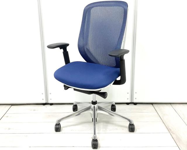 【中古】シルフィーメッシュ C685BW-FMP3 オカムラ（okamura） 肘付ハイバックチェア