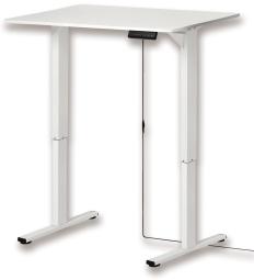 【立っても座ってもデスクワーク可能！】■電動昇降デスク　メモリー付　W1000×D600×H725～1215mm　ホワイト　EDK10W
　アスカ（Asmix/アスミックス） ■電動で簡単に昇降できる！【新品】