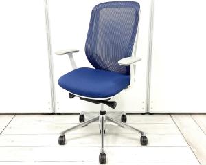 【2022年製】【肘有（固定肘/デザインアーム）/コートハンガーなし】ワークチェア  アームレスト付 ホワイトボディ オススメ(おすすめ) 大人気 ・Okamura/オカムラ ・Sylphy/シルフィー ※横浜本店撮影画像※