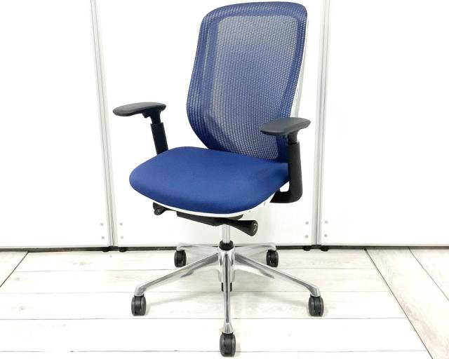 【中古】シルフィーメッシュ C685BW-FMP3 オカムラ（okamura） 肘付ハイバックチェア