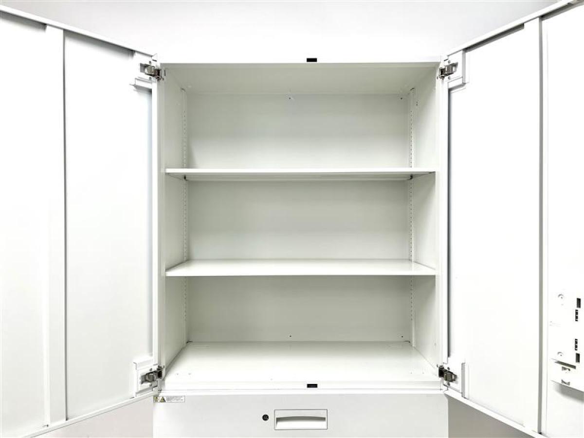 中古】DSK書庫 ダイシン工業 ハイキャビネット／両開き＋3段ラテラル