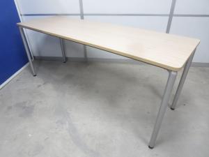【スタンダードなデザインであらゆる空間にフィット！】■イトーキ製　ミーティングテーブル　W1800×D600×H720㎜　ナチュラル木目カラー　【在庫入替セール品！】