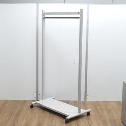 ★【K1】【T1】【商品入替のため、残り1台限り】ウチダ製　グレー　キャスター付　事務所用や来客用、個室用としてもおすすめ！　おしゃれで便利なコートハンガー！　コートハンガー　バータイプ！！