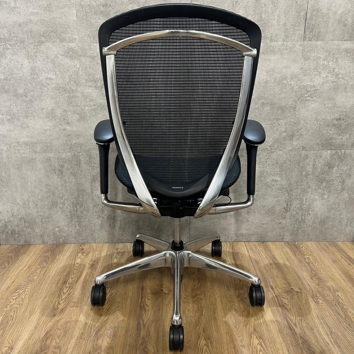 中古美品　コンテッサ　セコンダ　エクストラハイバック ランバーサポート CC85BS 　オカムラ　okamura エキスパート藤沢辻堂店 中古】コンテッサ セコンダ オカムラ/okamura 肘付ハイバックチェア