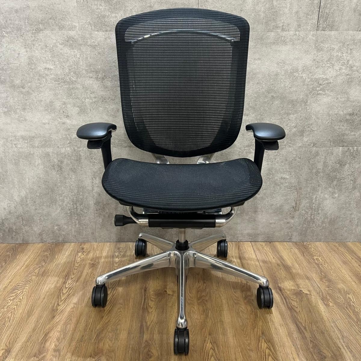 中古美品　コンテッサ　セコンダ　エクストラハイバック ランバーサポート CC85BS 　オカムラ　okamura エキスパート藤沢辻堂店 中古】コンテッサ セコンダ オカムラ/okamura 肘付ハイバックチェア