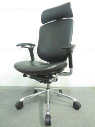 コンテッサ　レザーチェア　ヘッドレスト付き　　ポリッシュ×ネオブラック　定価48万