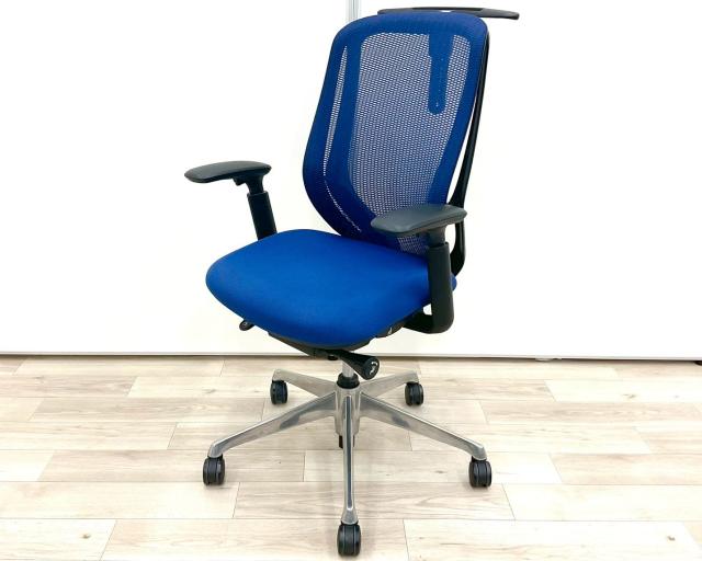 【中古】シルフィーメッシュ  オカムラ（okamura） 肘付ハイバックチェア