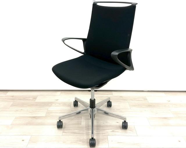 【中古】モード CA25BR FSF1 オカムラ（okamura） 肘付ミドルバックチェア