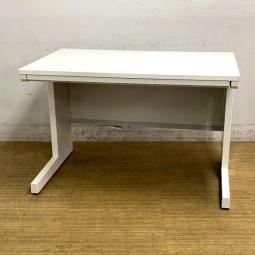 【在庫入替セール】ウチダ　スカエナ　平机　配線カバーKタイプ　ホワイト　薄引き出し付き　コンパクトめなW1100サイズ　【愛知・名古屋・豊田・静岡・浜松】