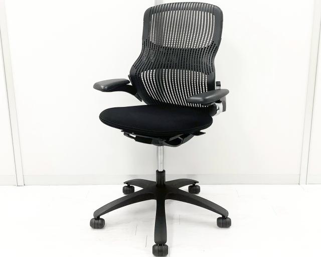 【中古】ジェネレーション チェア  Knoll（ノール） 肘付ハイバックチェア