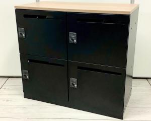 【2020年製】4人用 メールロッカー 投函口付 ダイヤル錠 マスターキー作成可能！ 白天板付 ホワイト コンセントあり オススメ(おすすめ) 大人気 ・KOKUYO/コクヨ ・EDIA/エディア